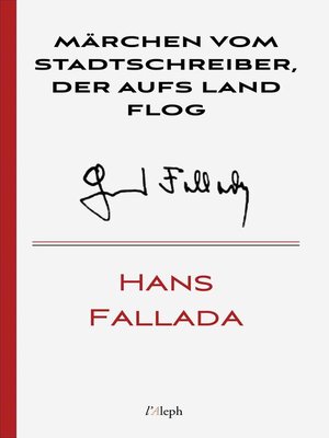 cover image of Märchen vom Stadtschreiber der aufs Land flog